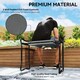 image 6 of Outsunny Garden Kneeler Foldable Seat Bench EVA Foam Pad with Tool Bag Pouch