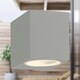 image 3 of Falmouth - Grey Downwards Outdoor IP44 Wall Light | Grey | Clear | 1