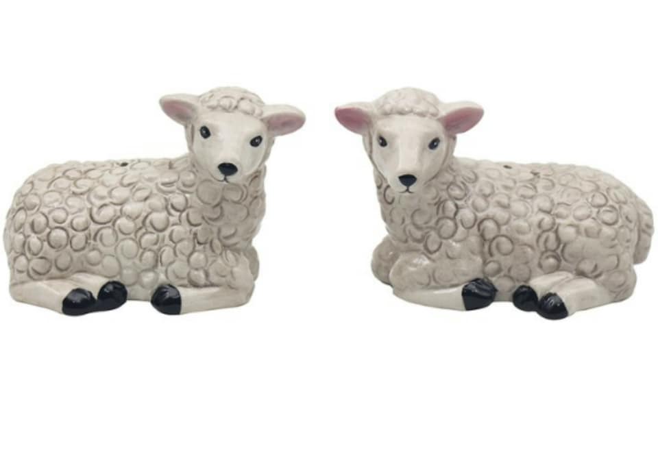 image 1 of Sheep Design Ceramic Salt And Pepper Shaker Set