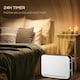 image 6 of HOMCOM Electric Heater, 2180W Portable Convector Heater with 24H Timer, Overheat Protection, Adjustable Temperature for Home, White