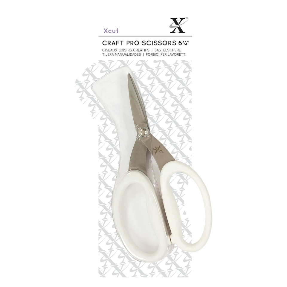 Xcut Craft Pro Scissors, White, 6.75"