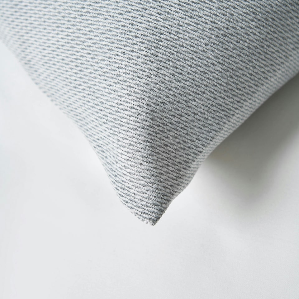 image 1 of BHS Snow Fleece Cushion, Silver