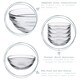image 2 of Duralex Lys Stacking Glass Cooking / Ingredients / Food Bowl - 14cm Clear