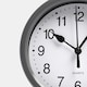 image 5 of OHS Small Round Vintage Decor Home Office Wall Clock, 14cm - Grey