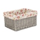 image 7 of Wicker Medium Antique Wash Garden Rose Willow Storage Baskets | Multi | Garden Rose