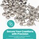 image 3 of 5mm Silver Double Cap Brass Rivets Metal Studs ,DIY Projects - 100Pcs