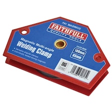 Faithfull Welding Magnet Quick Clamp 100 X 65mm - Multi Colour - 100 x 65 x 14mm