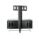 image 2 of Chromium TV-Stand Black + Bracket | Black | Black | One Size