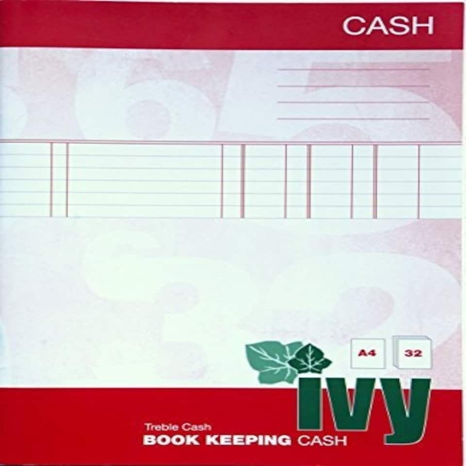image 1 of Treble Cash Book Keeping A4 32 pages