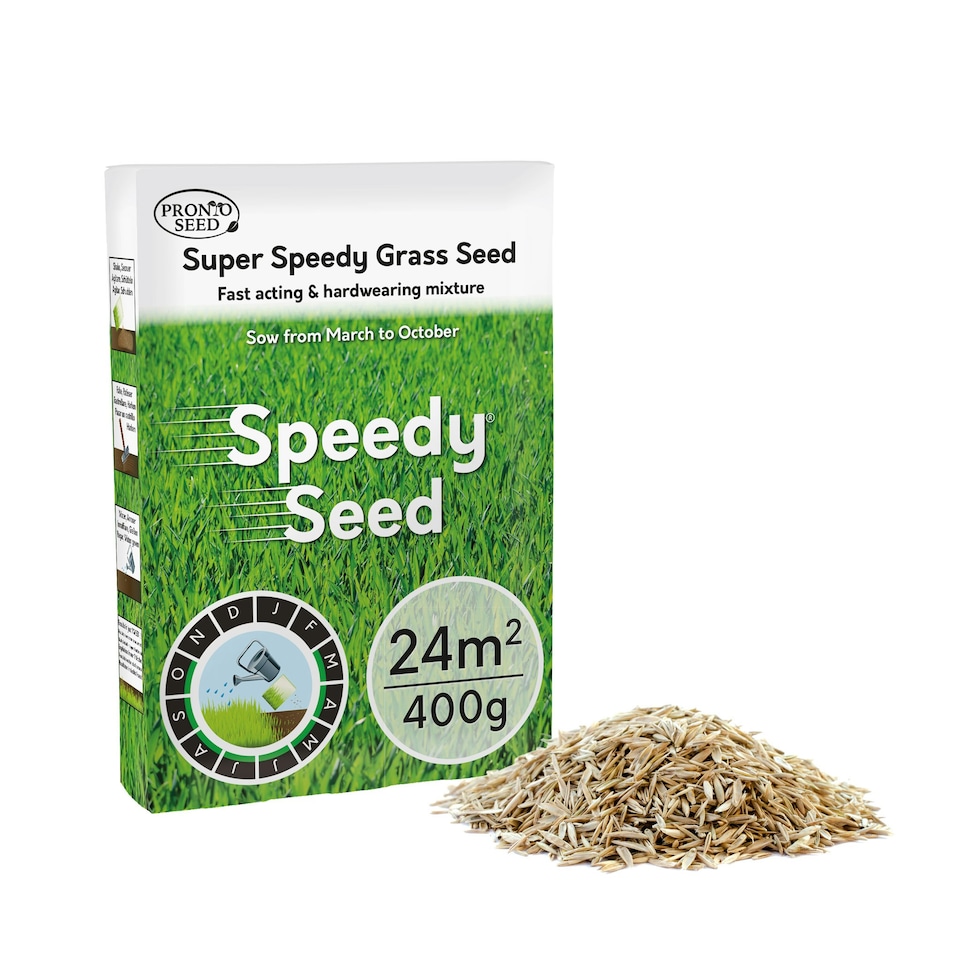 image 1 of Pronto Seed Grass Seed 1.4KG Premium Quality 84m2 Coverage for Overseeding, Fast Growing & Hard Wearing Lawn Seed, Defra Approved