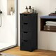 image 3 of COSTWAY Bathroom Storage Cabinet Storage Organizer Black Grey
