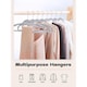 image 5 of Dyzi Plastic Coat Hangers Non Slip White Pack of 80