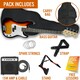 image 7 of 3rd Avenue Electric Bass Guitar Pack with Amp Green