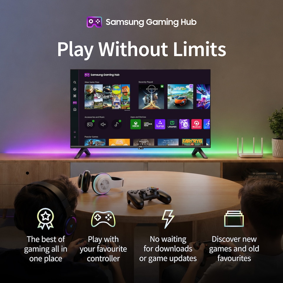 image 1 of HYE 40" Inch Full HD 2K Tizen OS WiFi Frameless Smart TV - 40FHDS1008