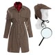 image 1 of Detective Costume with Magnifying Glass Brown | S