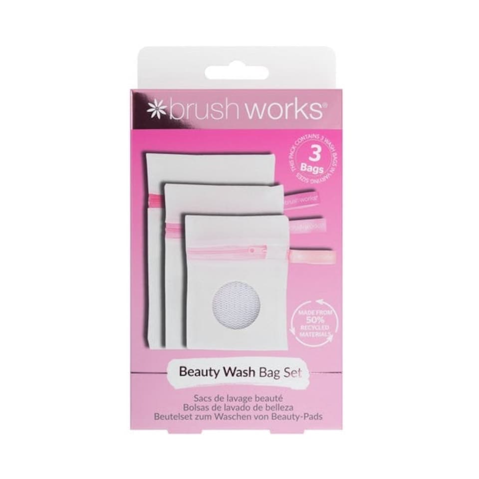 image 1 of Brushworks Beauty Wash Bag Set - 3 Pack