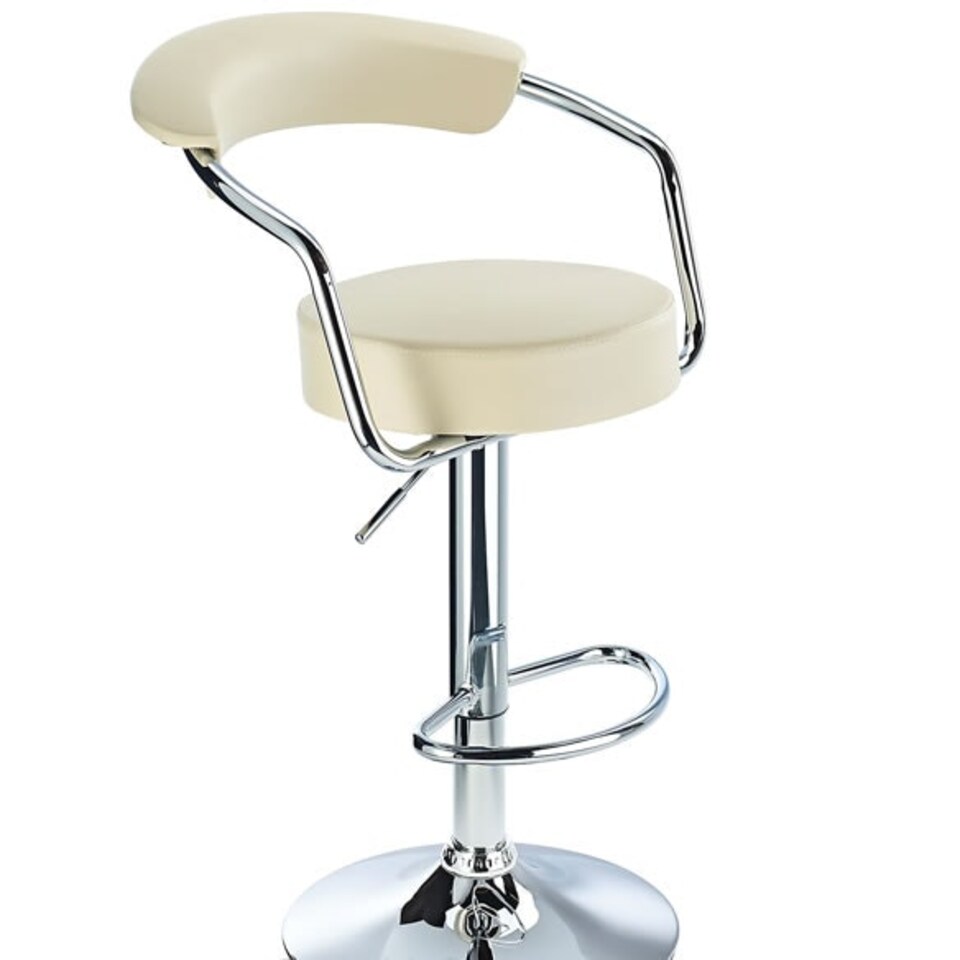 image 1 of Astra Stool Height Adjustable 6 Colours White