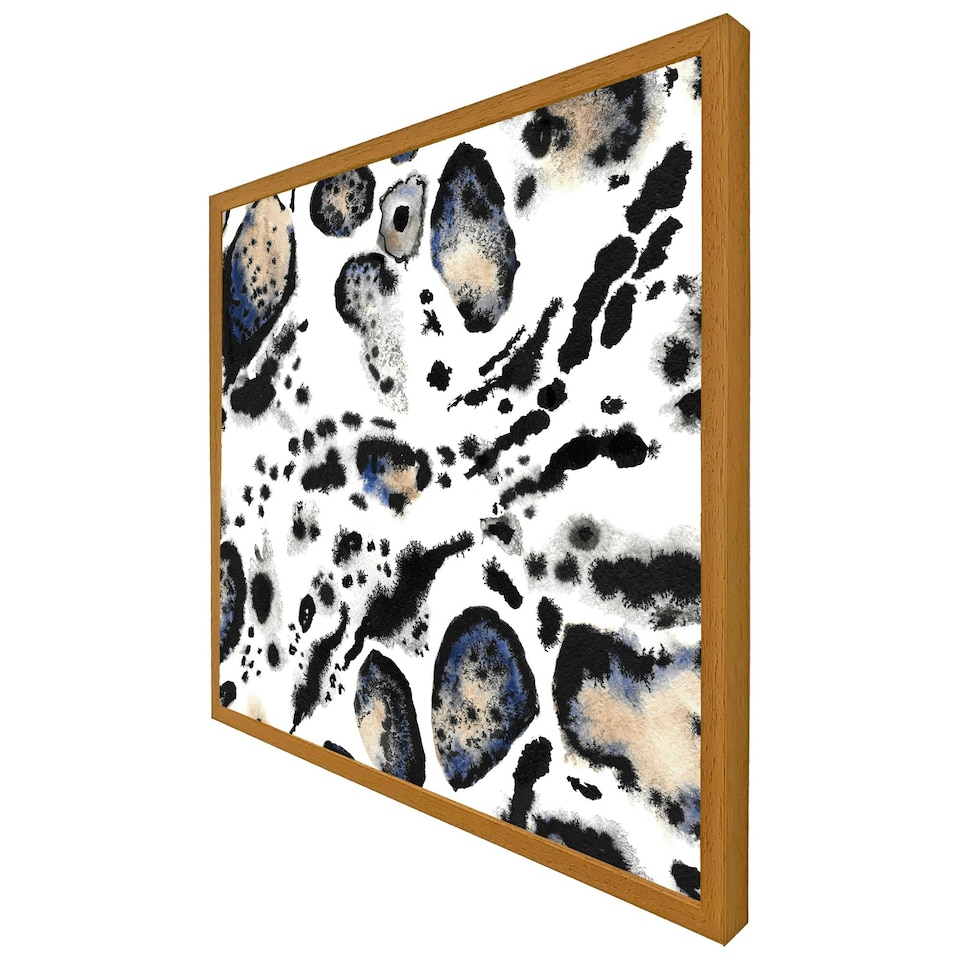 image 1 of Leopard print with blue (Picture Frame) Grey | S