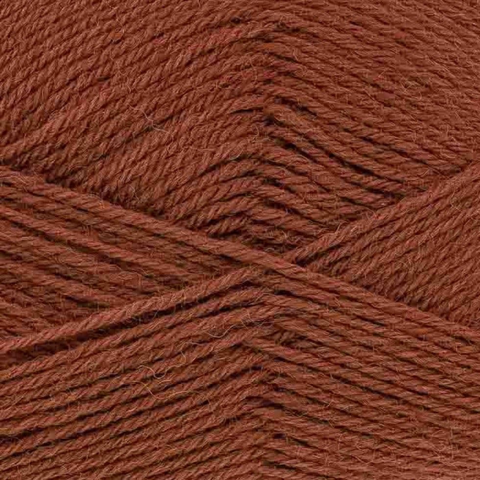 King Cole Brown Merino Blend 4 Ply Yarn Cone For Crochet, Knitting - per 500 gram ball