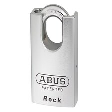 ABUS Mechanical 83/55Mm Rock Hardened Steel Padlock Closed Shackle Carded