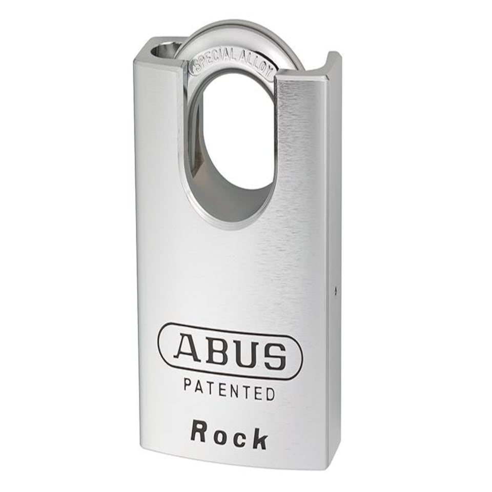 ABUS Mechanical 83/55Mm Rock Hardened Steel Padlock Closed Shackle Carded