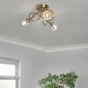 image 2 of BHS Marianne 3 Light Flush Ceiling Light | Bronze | Antique Brass | 1