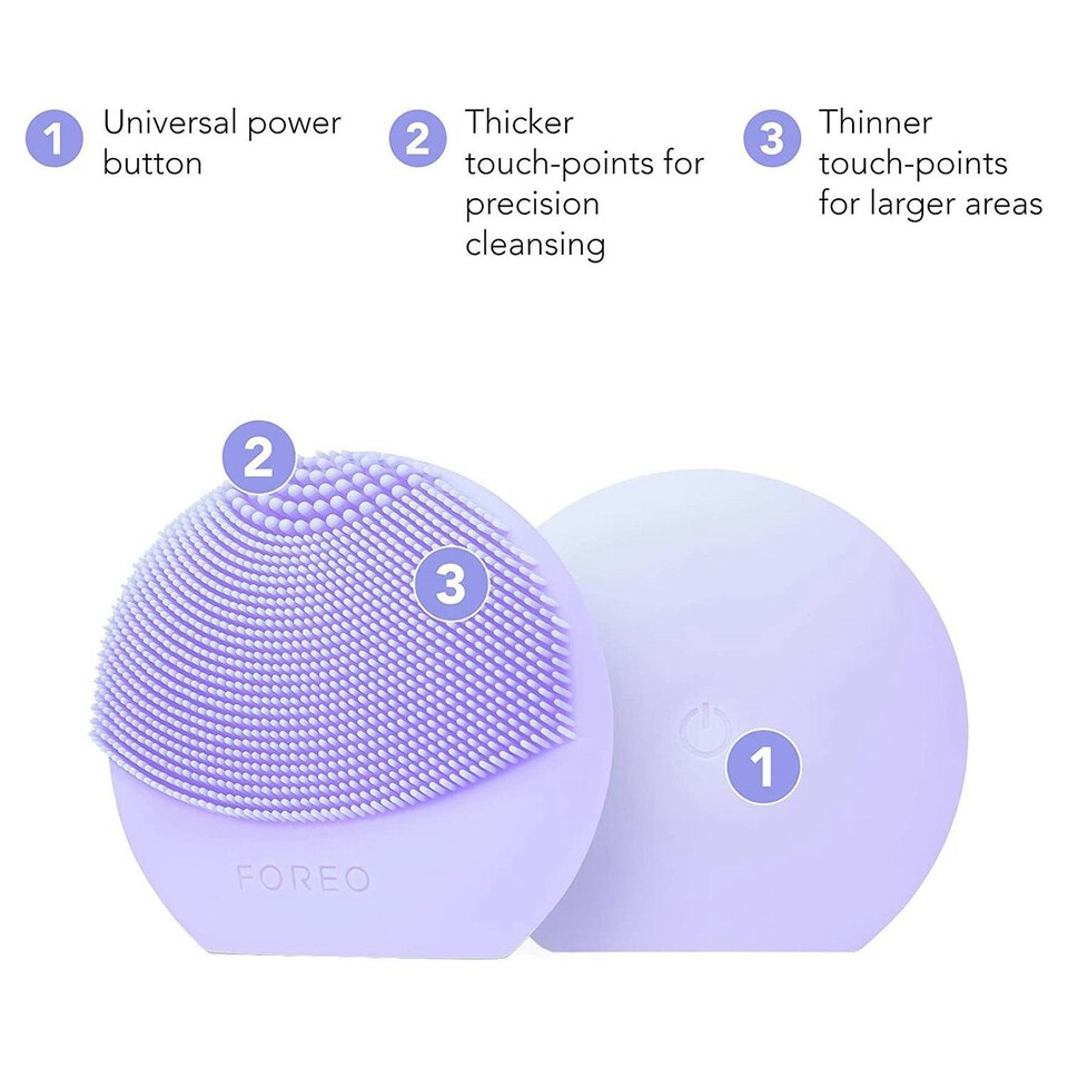 image 1 of FOREO LUNA Play Plus 2 Facial Cleansing Brush Travel-Friendly, I Lilac You