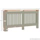 image 3 of Vida Designs Arlington Radiator Cover Painted MDF Slatted Cabinet, Grey, 172cm