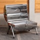 image 2 of Portable Barrel Style Charcoal Camping Barbecue / BBQ