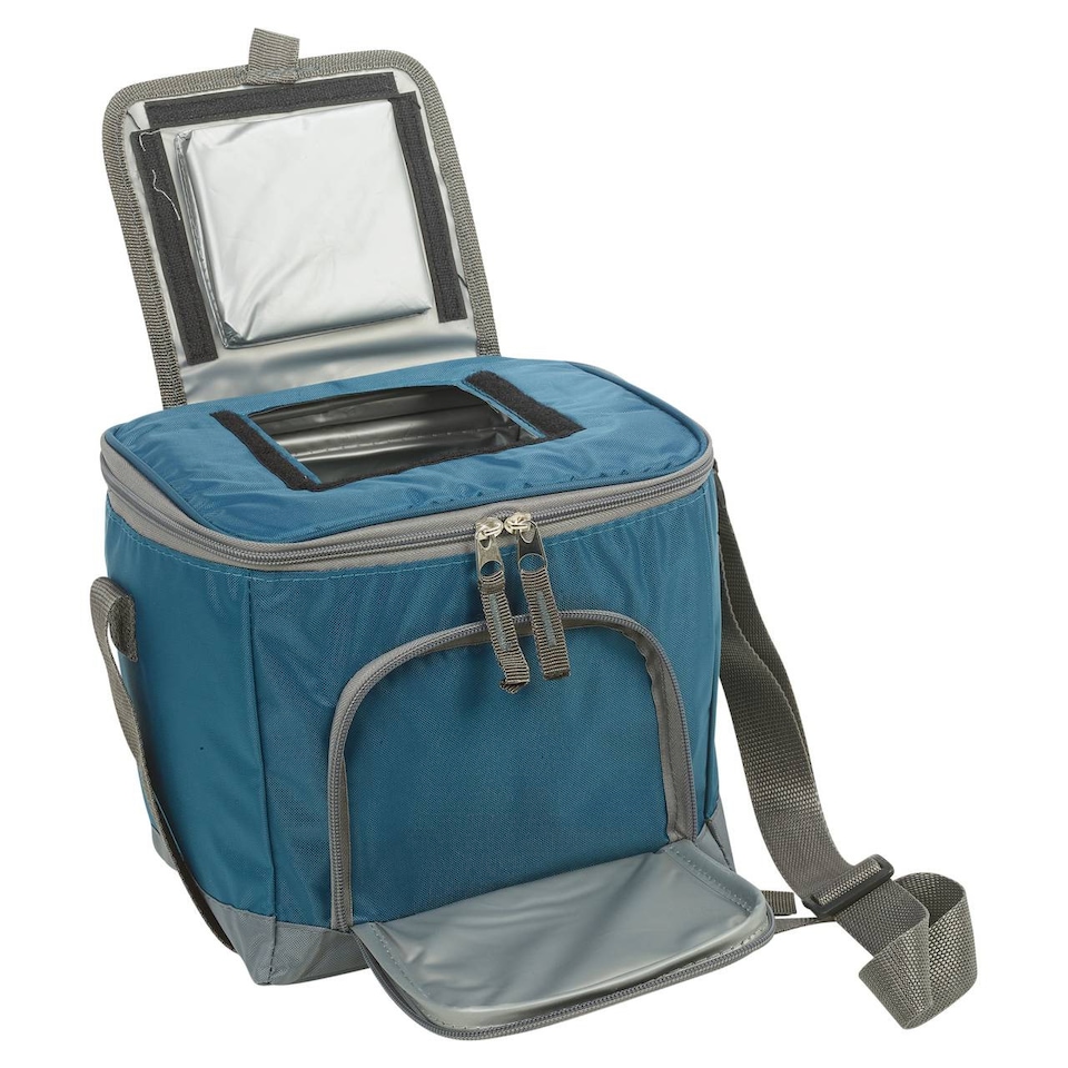 image 1 of Insulated Cooler Bag Leakproof Thermal Food Storage | Blue | Teal Blue | 8L Tote Bag | 1