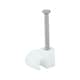 image 1 of Timco - Round Cable Clips - White (Size To fit 3.5mm - 100 Pieces)