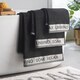 image 3 of Catherine Lansfield Relax And Unwind Bath Sheet | Black | Bath sheet