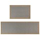 image 1 of JVL Allure Machine Washable Entrance Doormat and Runner Set - Beige