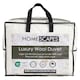 image 1 of Homescapes Australian Wool 400 GSM Heavy Duvet, Double | White | Double