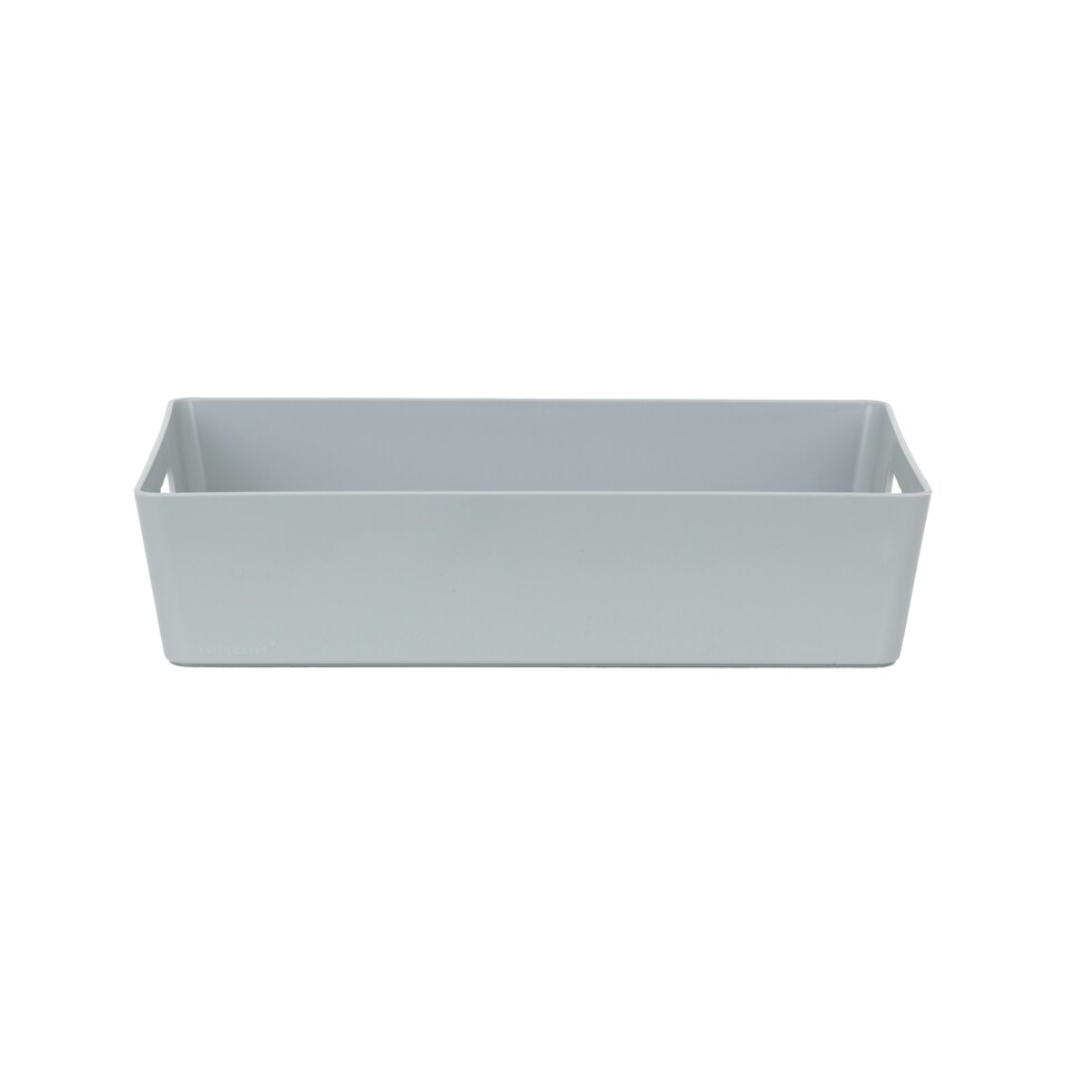 image 1 of Wham Studio 5 x 6L Rectangular Plastic Storage Baskets Ice White Grey