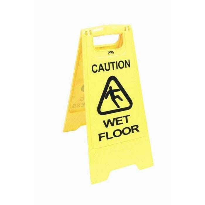Stewart Wet Floor Sign - Yellow/Black - One Size