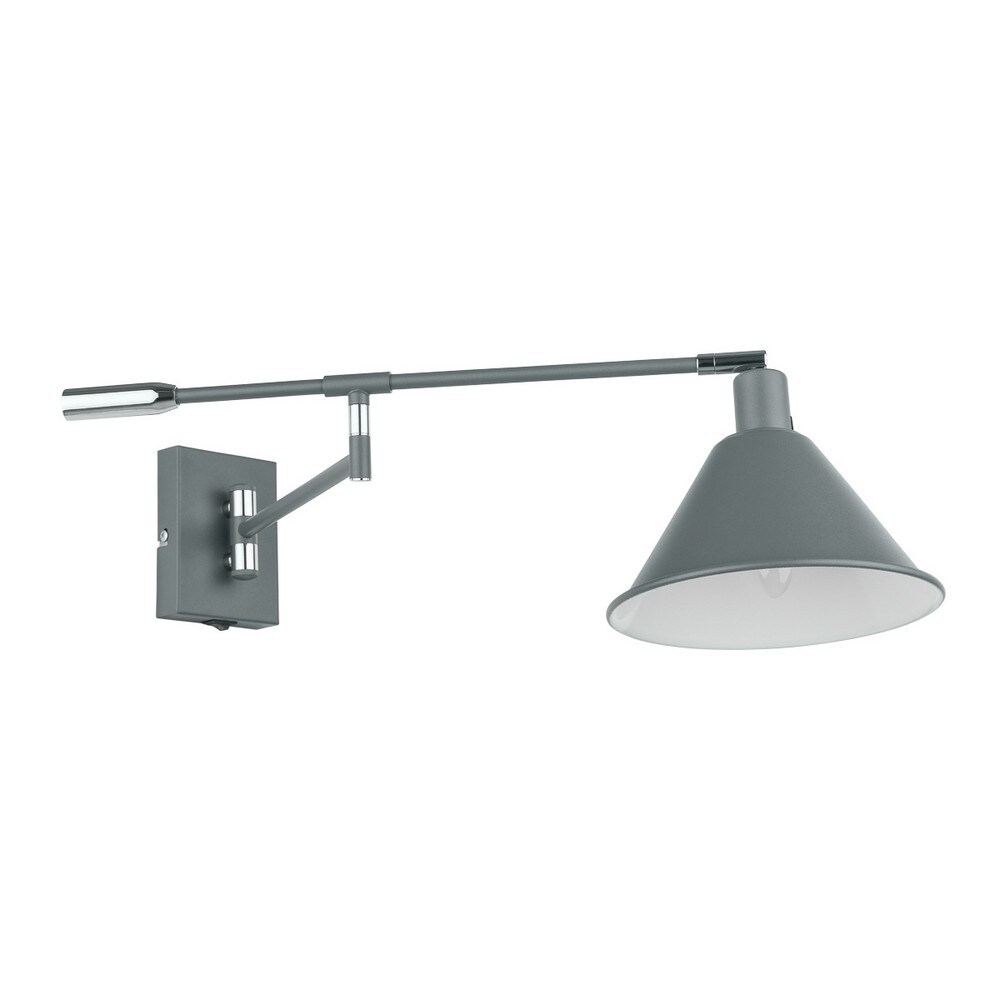 Netlighting Industrial & Retro Dome Wall Lamp Graphite 1 Light E14 in Grey
