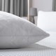 image 4 of OHS Matte Velvet Pinsonic Long Body Pregnancy Soft Plush Cosy Body Bolster Pillow Cushion Grey | 45 x 135cm