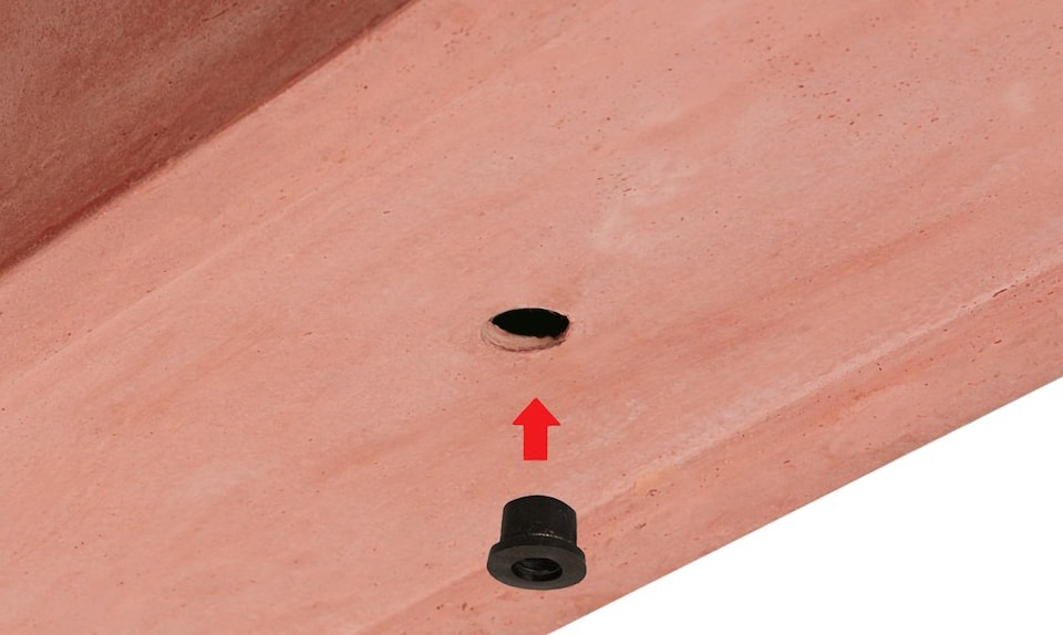image 1 of Primrose Terracotta Fibrecotta Tall Trough Planters Set of 2 76cm Planters