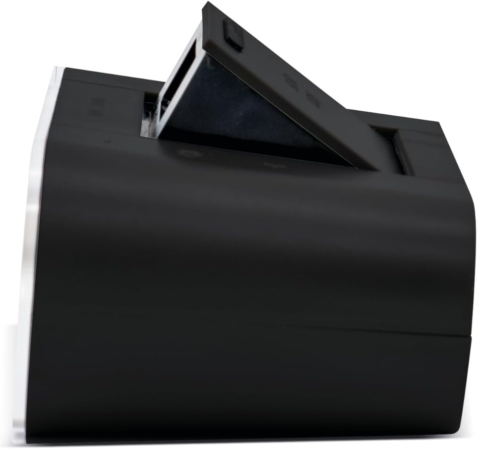 image 1 of Acctim Kian Digital Alarm Clock Crescendo Alarm Date, Temperature & Humidity Display Pop Up Alarm | Black | Soot