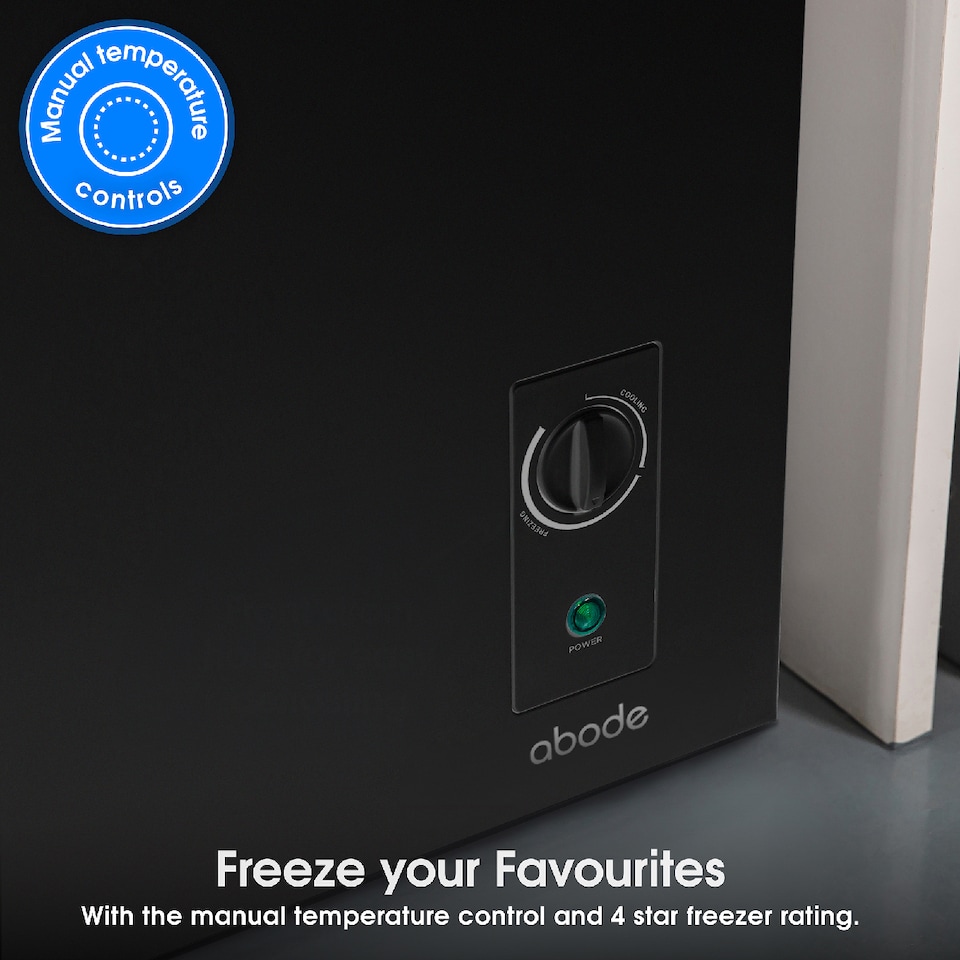 image 1 of Abode A198CF0E1B Chest Freezer 198L Black Suitable for Garages & Outbuildings