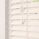 image 2 of 130cm White Oak Faux Wood Venetian Blinds with String (120cm Drop) White | White