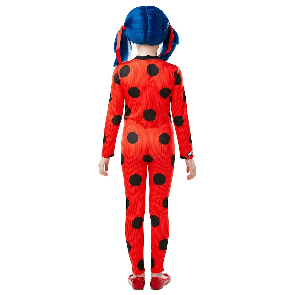 image 1 of Miraculous Girls Ladybug Costume - Red/Black - 7-8 Years 7