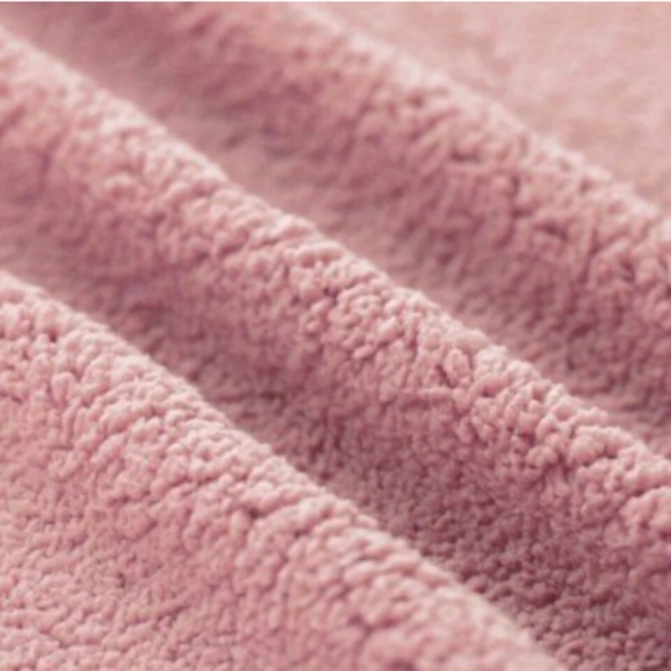 image 1 of Soft Pink Teddy 5 Panel Headboard Pink | 4FT Small Double 26"inch Headboard