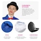 image 2 of Magical Nanny Costume - with Plain Bowler Hat Blue | XL