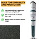 image 4 of NOVECRAFTO Standard Grade Shed Roof Felt – Heavy-Duty Mineral Roofing Felt for Sheds, Summerhouses & Kennels – Durable, Weatherproof Covering Black | 5m x 1m
