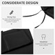 image 4 of Outsunny Garden Sun Lounger Chair Cushion Reclining Relaxer Indoor Outdoor Black | Black