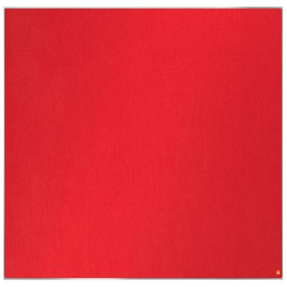 Nobo Impression Pro Widescreen Red Felt Noticeboard Aluminium Frame 1550x870mm 1915422