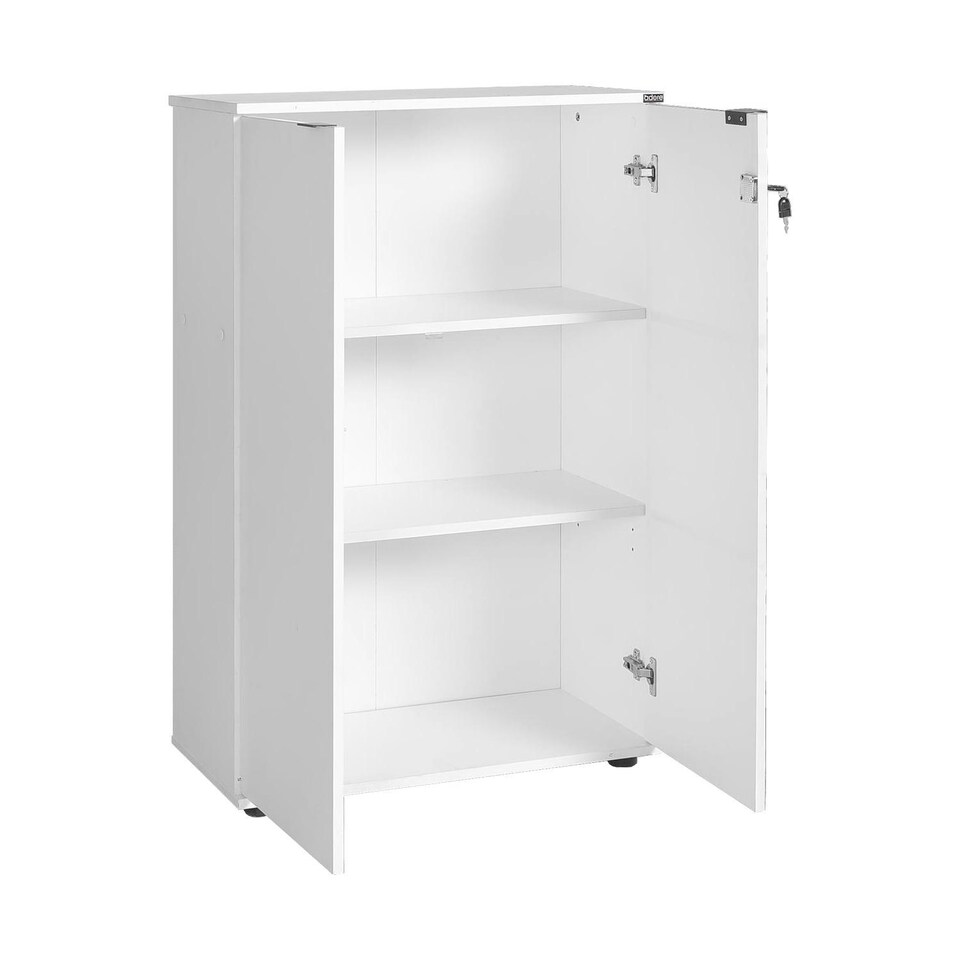 image 1 of Rio Matt White Office Filing Cabinet - Lockable Storage White