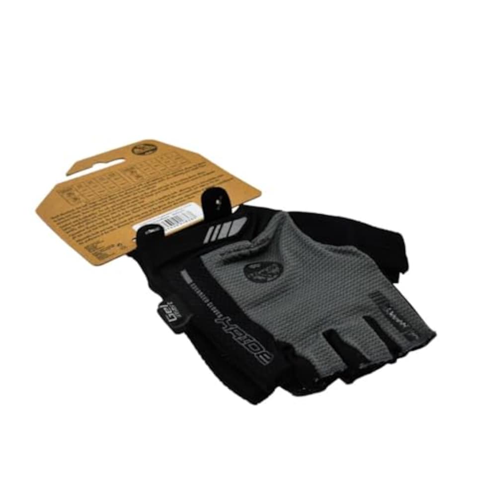 image 1 of Six Peaks Adult Cycling Gloves, Lightweight, Breathable, Half Finger Padded Glove, Anti Slip, Grey/Black, S